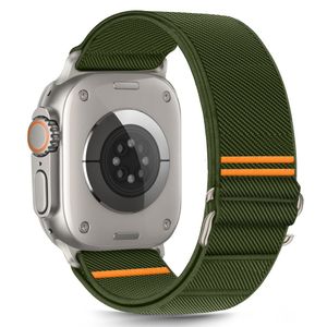 Tech-Protect Nylon Slip Klokkereim til Apple Watch 44/45/46/49 mm - Grønn