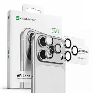 AmazingThing Lens Glass Linssinsuoja till iPhone 17 Pro/17 Pro Max - Hopea