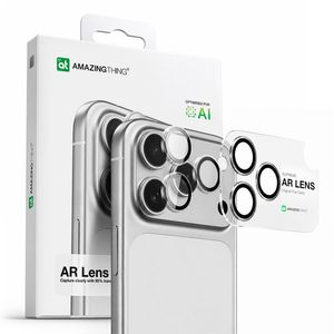 AmazingThing Lens Glass Linssinsuoja till iPhone 17 Pro/17 Pro Max - Musta