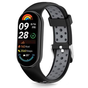 Tech-Protect IconBand Air Kockarmband Xiaomi Smart Band 8/9/10/NFC - Svart/Grå