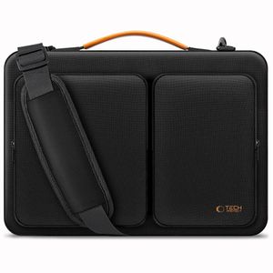 Tech-Protect Defender Laptop Bag 13-14" – Black / Orange