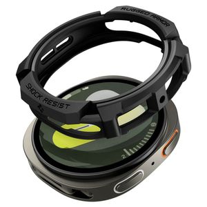 Spigen Rugged Armor Kuori Samsung Galaxy Watch 8 40mm - Musta