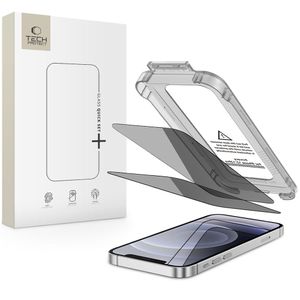 Tech-Protect Quick Set Spy+ iPhone 12/12 Pro Privacy Glass Skærmbeskyttelse 2-Pak