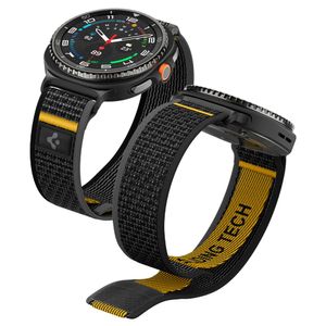 Spigen Athlex Air Kockarmband till Samsung Galaxy Watch 40/44/46mm - Svart/Gul