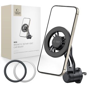 Tech-Protect N56 MagSafe-puhelinteline autoon – Musta