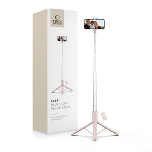 Tech-Protect L09S selfie stick with tripod – Pink