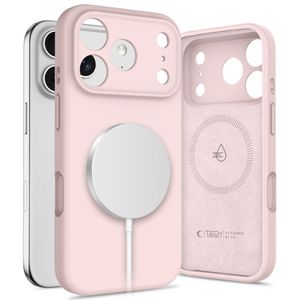 Tech-Protect Silicone MagSafe Deksel till iPhone 17 Pro Max - Rosa