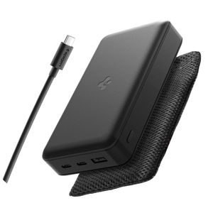 Spigen EA3020 powerbank 20000mAh 30W med USB-C-kabel – svart