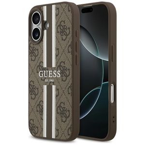 Guess 4G Printed Stripes MagSafe -kuori till iPhone 17 - Ruskea