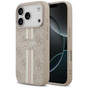 Guess 4G Printed Stripes MagSafe -kuori till iPhone 17 Pro - Vaaleanpunainen