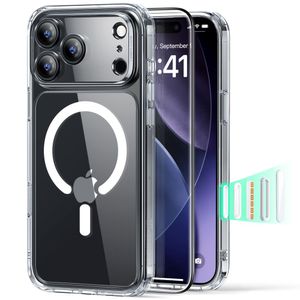 ESR Classic Hybrid MagSafe Set Deksel & Skjermbeskytter till iPhone 17 Pro Max - Gjennomsiktig