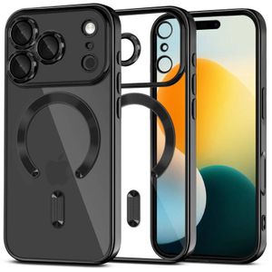 Tech-Protect MagFlex MagSafe Deksel till iPhone 17 Pro Max - Svart/Gjennomsiktig