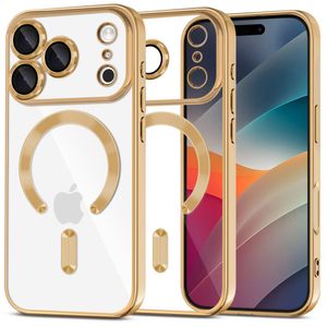 Tech-Protect MagFlex MagSafe Deksel till iPhone 17 Pro Max - Gull/Gjennomsiktig