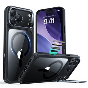 ESR Classic Hybrid Kickstand MagSafe Deksel till iPhone 17 Pro Max - Svart/Gjennomsiktig