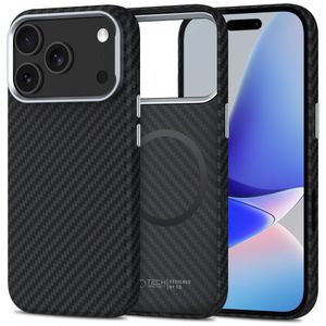Tech-Protect Ion Carbon MagSafe Deksel till iPhone 17 Pro Max - Grå/Svart