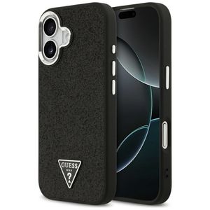 Guess Glitter Triangle Logo MagSafe -kuori till iPhone 17 - Musta