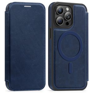 iPhone 14 Pro Max MagSafe RFID Blocking Wallet Cover - Sapphire