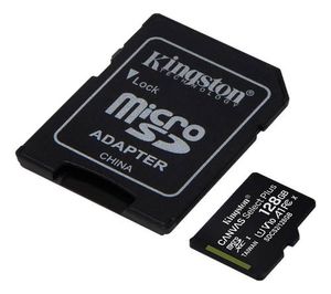 Kingston MicroSDXC 128GB Canvas Select Plus + Micro SD Adapter – Class 10