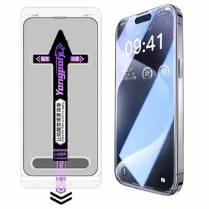 YONGPOLY iPhone 18 Pro Max Skärmskydd Härdat Glas – Svart kant