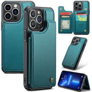 iPhone 13 Pro Max CASEME C22 Lompakkokuori RFID-estävä - Vihreä