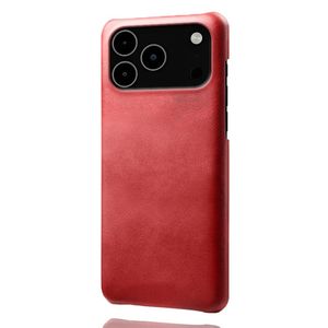 iPhone 18 Pro Max/17 Pro Max Kuori PU-nahkaa - Punainen