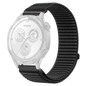 Huawei Watch GT5/GT5 Pro/GT4/GT3 Pro jne. kellon ranneke nailonia – musta