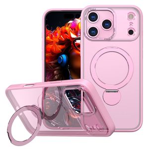 iPhone 18 Pro Max/17 Pro Max Magsafe-deksel med stativ – rosa