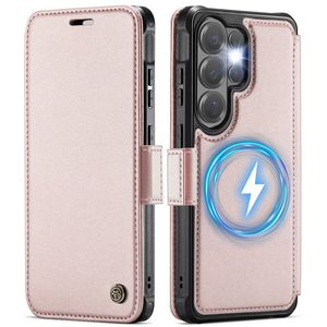 CASEME 053  Samsung Galaxy S24 Ultra  Flip Cover MagSafe RFID-blokerende - Lyserød