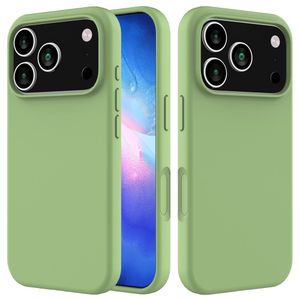 iPhone 17 Pro silicone phone case - green