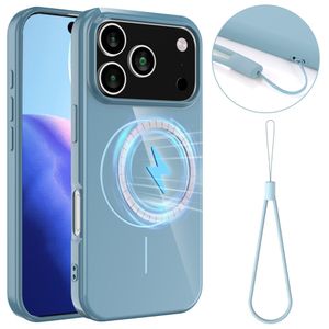 iPhone 17 Pro Max Case with Carrying strap - Blue