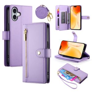 iPhone 17 Lompakkokotelo Kantohihna - violetti