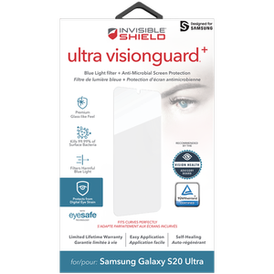 Zagg Invisibleshield Ultra Visionguard+ Skärmskydd för Galaxy S20 Ultra