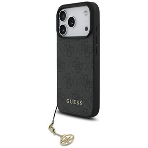 Guess 4G Charms Collection MagSafe -kuori till iPhone 17 Pro - Musta