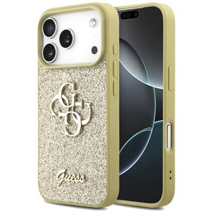 Guess Fixed Glitter Big 4G -kuori till iPhone 17 Pro - Kulta