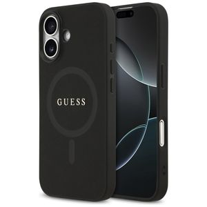 Guess Saffiano Classic Logo MagSafe -kuori till iPhone 17 - Musta