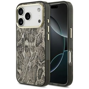 Guess Python Pattern MagSafe -kuori till iPhone 17 Pro - Ruskea