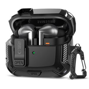 Tech-Protect Silicone Hook Deksel for Samsung Galaxy Buds 3 / 3 FE / 3 Pro - Svart