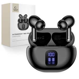 Tech-Protect UltraBoost TWS Pro G2 trådløse in-ear hodetelefoner – svart