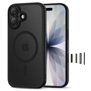 Tech-Protect MagPeak Magsafe CC Cover til iPhone 17 - Mat Sort