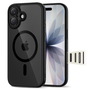 Tech-Protect MagPeak Magsafe CC Cover til iPhone 17 - Gennemsigtig sort