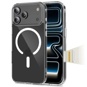Tech-Protect Flexair Hybrid CC MagSafe Cover til iPhone 17 Pro Max - Gennemsigtig