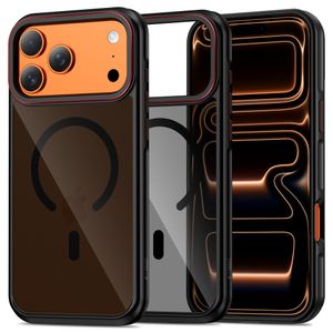 Tech-Protect MagHybrid MagSafe Cover til iPhone 17 Pro Max - Sort/Rød