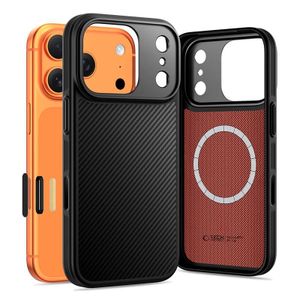 Tech-Protect Kevlar Aramid MagSafe Cover til iPhone 17 Pro Max - Sort