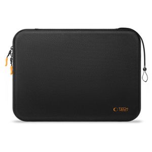 Tech-Protect laptop-etui 15-16" – sort og orange