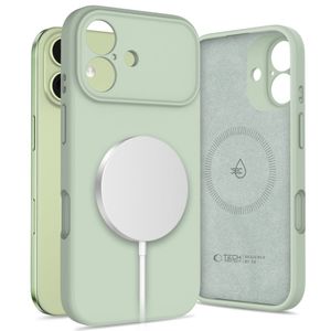 Tech-Protect Silicone MagSafe Cover til iPhone 17 - Grøn