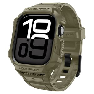 Spigen Rugged Armor Pro Kellonranneke Apple Watch 46mm - Vihreä
