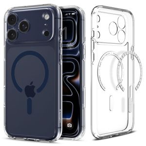 Spigen Ultra Hybrid MagSafe Cover til iPhone 17 Pro - Transparent Marineblå