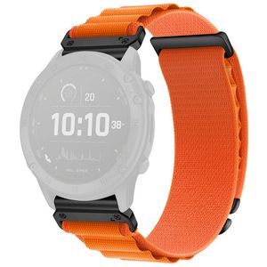 Garmin Fenix 8 Pro/Quatix 8/Tactix 8 47mm Nylon Sport Klockarmband - Orange