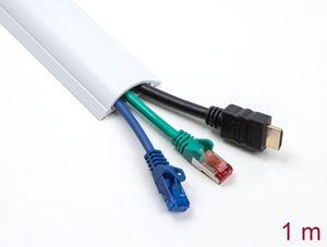 Delock kabelkanal selvklæbende, 50 x 12 mm, 1 m – hvid