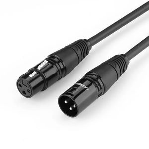 Ugreen AV130 ljud XLR (hona) - XLR (hane) kabel för mikrofon/förstärkare 1m - svart